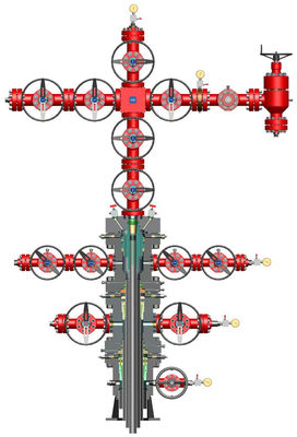 جودة  API 6A Anti Corrosion Wellhead And Christmas Tree 3 1/8" 5000PSI مصنع