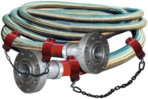 3 1/2 &quot; ID الضغط العالي Coflexip خرطوم 5000 Psi خرطوم مضاد للحريق لحقل النفط API 16C