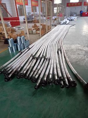 خرطوم حفر مصفحة بقياس 1 &quot;5000psi مع وصلة مطرقة بغطاء من الفولاذ المقاوم للصدأ 304