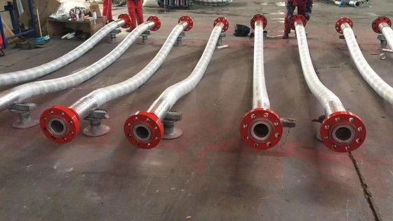 3 &quot;900LB Flanged 3 1/2&quot; ID الضغط العالي Coflexip خرطوم 5000 Psi خرطوم مضاد للحريق للحقل النفطي API 16C