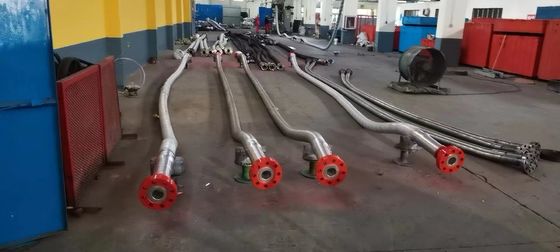3 &quot;900LB Flanged 3 1/2&quot; ID الضغط العالي Coflexip خرطوم 5000 Psi خرطوم مضاد للحريق للحقل النفطي API 16C