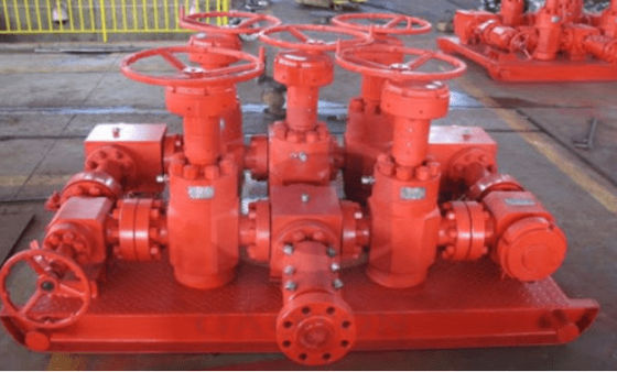 اختبار البئر النفطي الاختناق الاختلاط مع 3000psi ضغط التحكم ومعايير API 16C