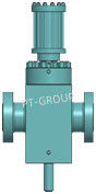 صمام البوابة الهيدروليكي القياسي API 6A مقاوم للتآكل 4 1/16 &quot; 5000psi 10000psi